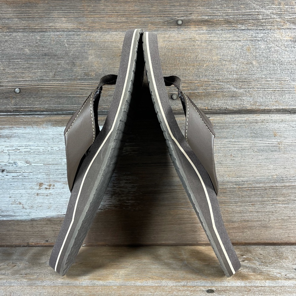 Sanuk Brown Flip Flop Sandals - Picture 4 of 5